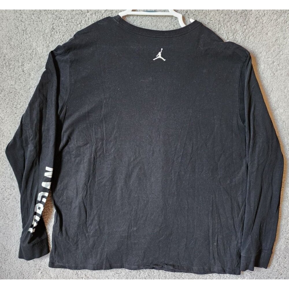 Nike Air Jordan Fold Em Long Sleeve Holographic Spellout Logo T Shirt‎ Size XXL - Picture 9 of 14